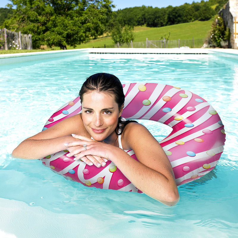 Sorbus Donut Inflatable Pool Float