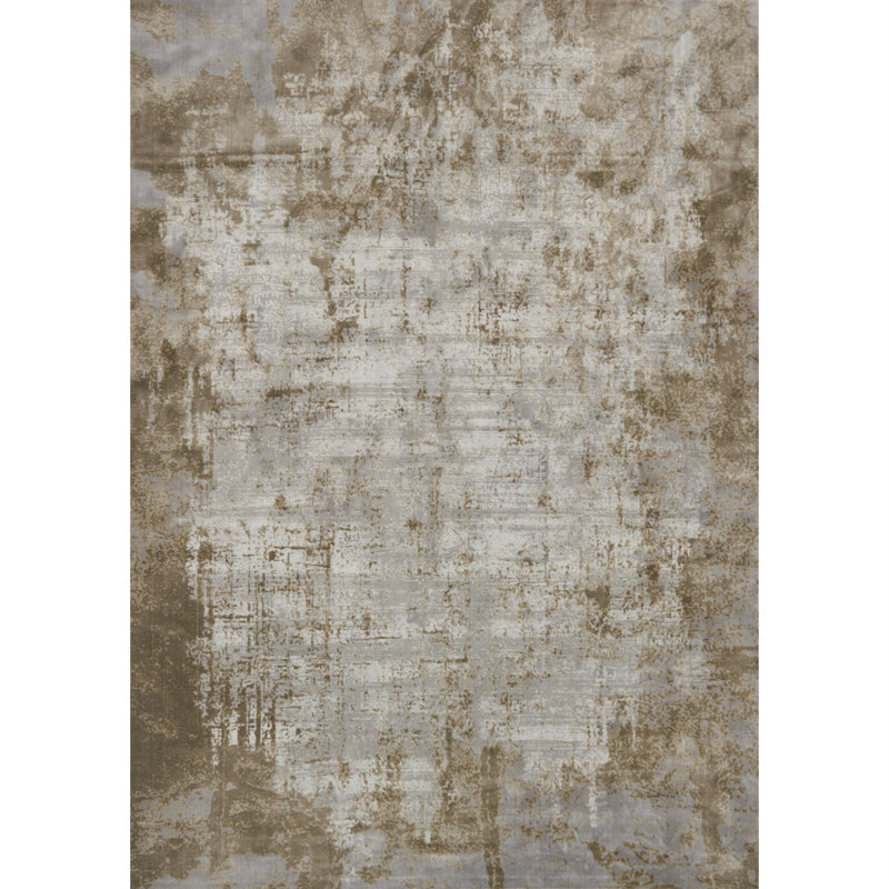 Bourque Abstract Indoor Rug, Rectangle 6'7" x 9'2"