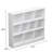 White Modular Kids Bookshelf With 10 Cubbies & Stable Base