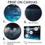 Pleine lune romantique au-dessus de la mer - impression-309176602-309176595