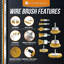 Adjustable Cleaning Brushes with Replaceable Head