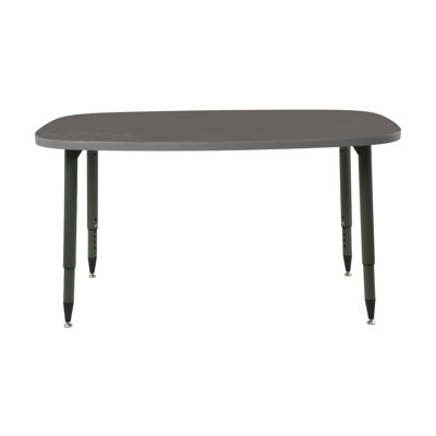 Adapte 31 x 50 Rounded Rectangle Thermofused Activity Table with Adjustable Tapered Legs