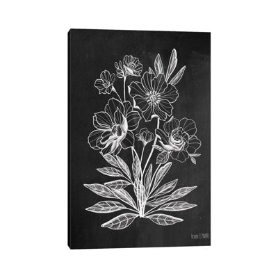 " Vintage Chalkboard Flowers " by House Fenway