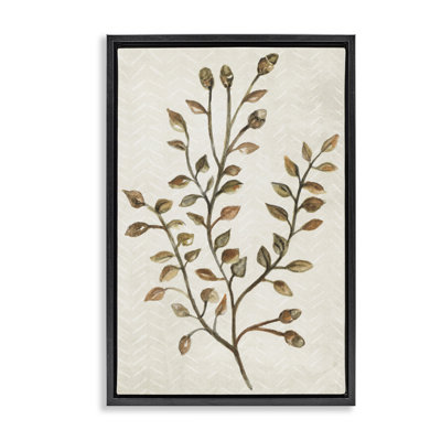«Garden Botanics Sprig», toile flottante encadrée par Janice Gaynor