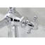 Robinet de salle de bain 1 poignée à fixation sur le comptoir avec poignée escamotable Kingston-58299263-50999986