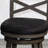 24" Counter Stool With Swivel Design, Weathered Gray, Charcoal Seat, Elevates Home Height Stool, Gray Weathered, Adds Class To Eating Area-749878208