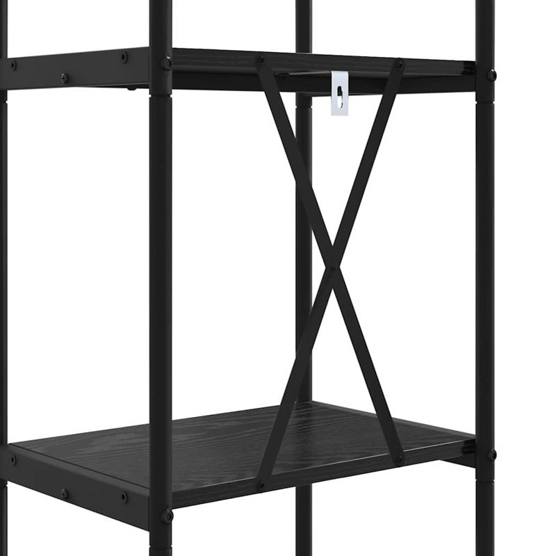  Bookshelf Engineered Wood, (3 Shelves) 109cm. H x 40cm. W x 30cm. D, Black Oak