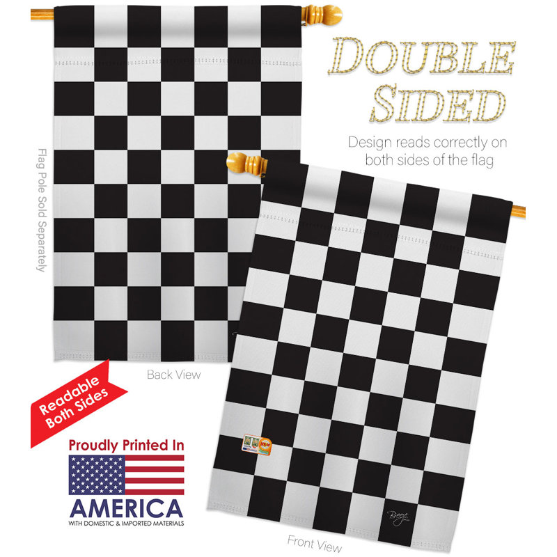 Double Sided 40'' H x 28'' W Polyester House Flag