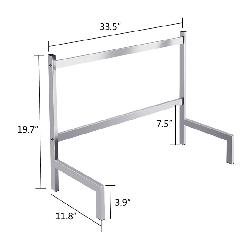 Stainless Steel Two Tier Dish Rack