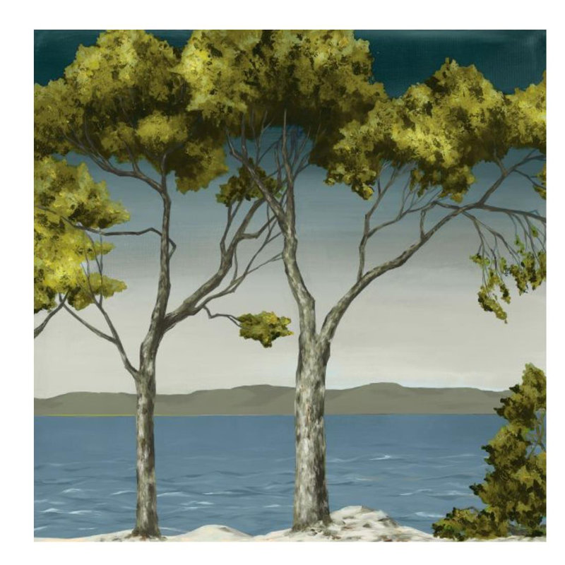 From Island II Print by Sara Brown, Knife Gel, 54" H x 54" W x 1.5" D