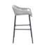 Tabouret de bar d'extérieur gris clair La Push, ensemble de 2