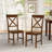 Round Solid Wood Construction Dining Table Set For 6 Person