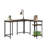 L-Shaped Desk, Brown finish-344521040