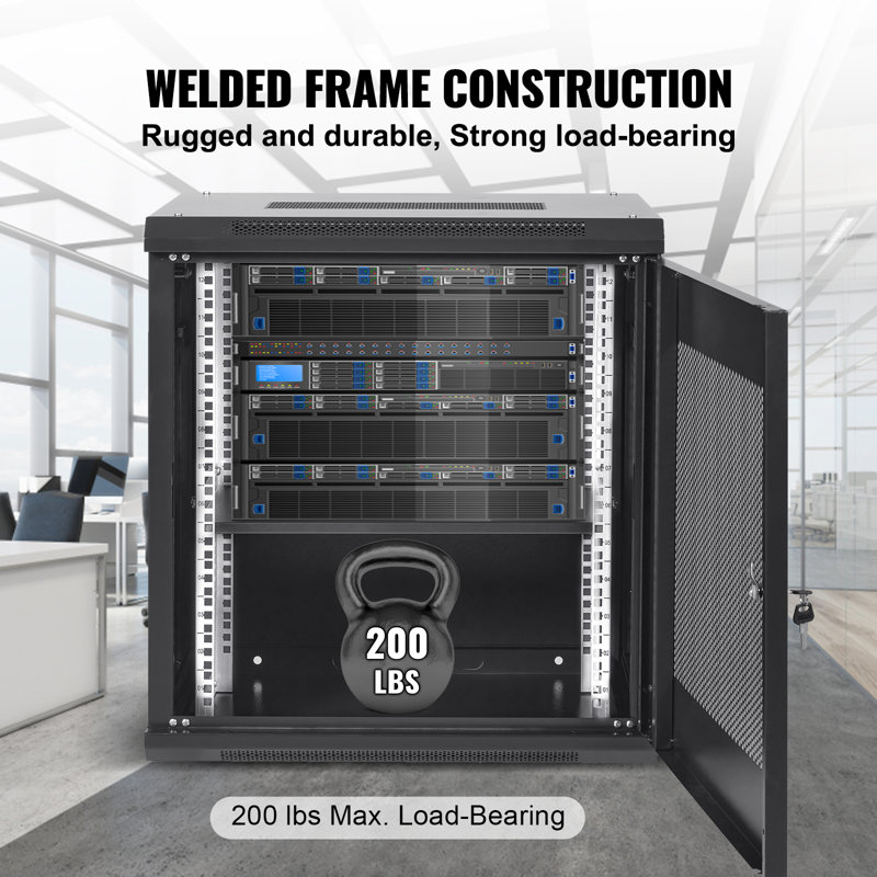 VEVOR Wall Mount Network Server Cabinet, Server Rack Cabinet Enclosure. for IT Equipment.
