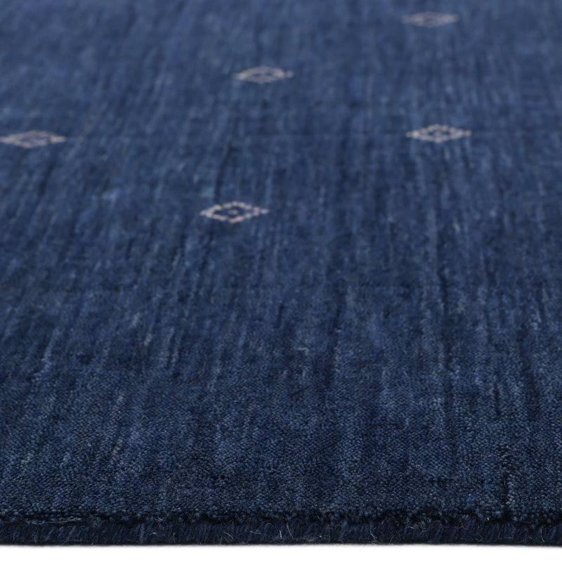 Simi Geometric Area Rug, Rectangle 8' x 10', Dark Navy