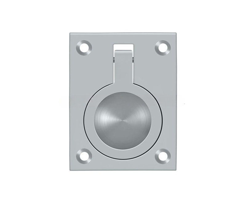 Ring Pull, Brushed Chrome