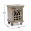 Table de chevet en bois gris antique