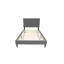 Lit design moderne minimaliste avec tête de lit tapissier-513907765