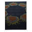 Tapis carré bleu marine Nova
