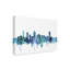 'Montreal Canada Blue Teal Skyline' Graphic Art Print on Wrapped Canvas-935343402