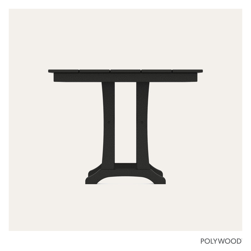 Farmhouse Trestle Dining Table, Black