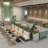 Dining Room Faux Leather Double Bench Set of Two
