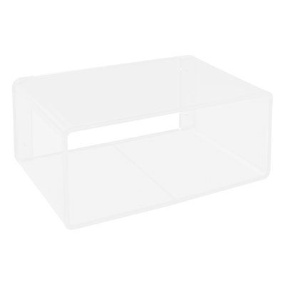 Acrylic Wall-Mounted Bedside Table, Wall Mounted Acrylic Bedside Bookshelf, Acrylic Floating Nightstand (16.14*9.45*6.69In)