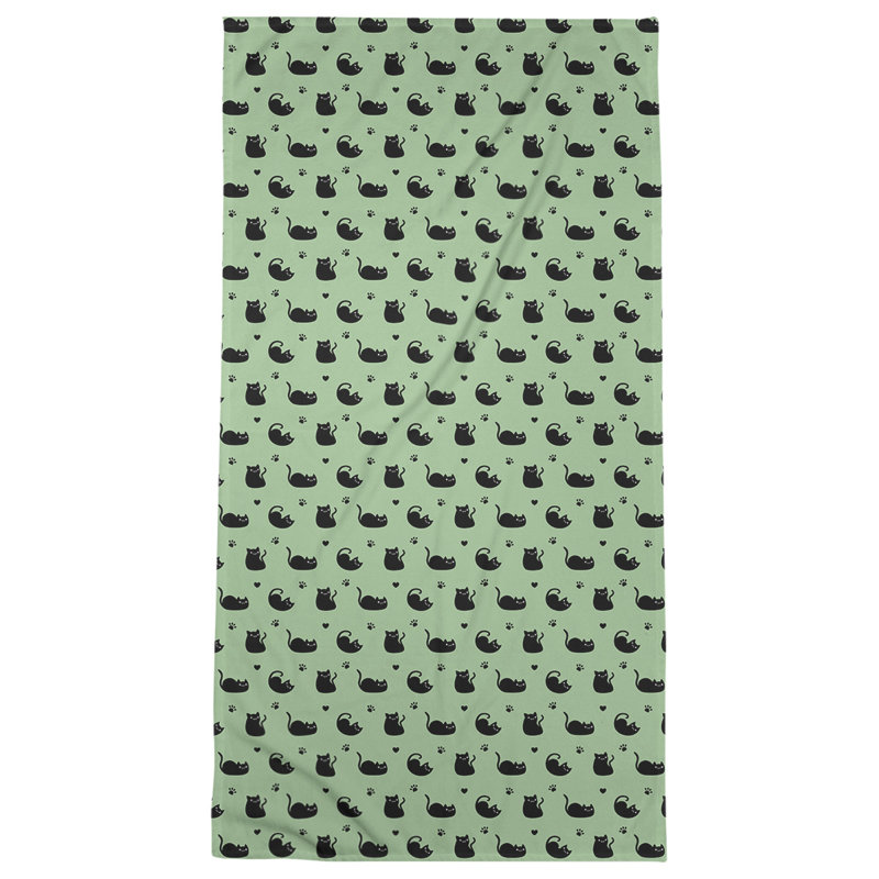 Serviette de plage Katelyn Elizabeth, Vert