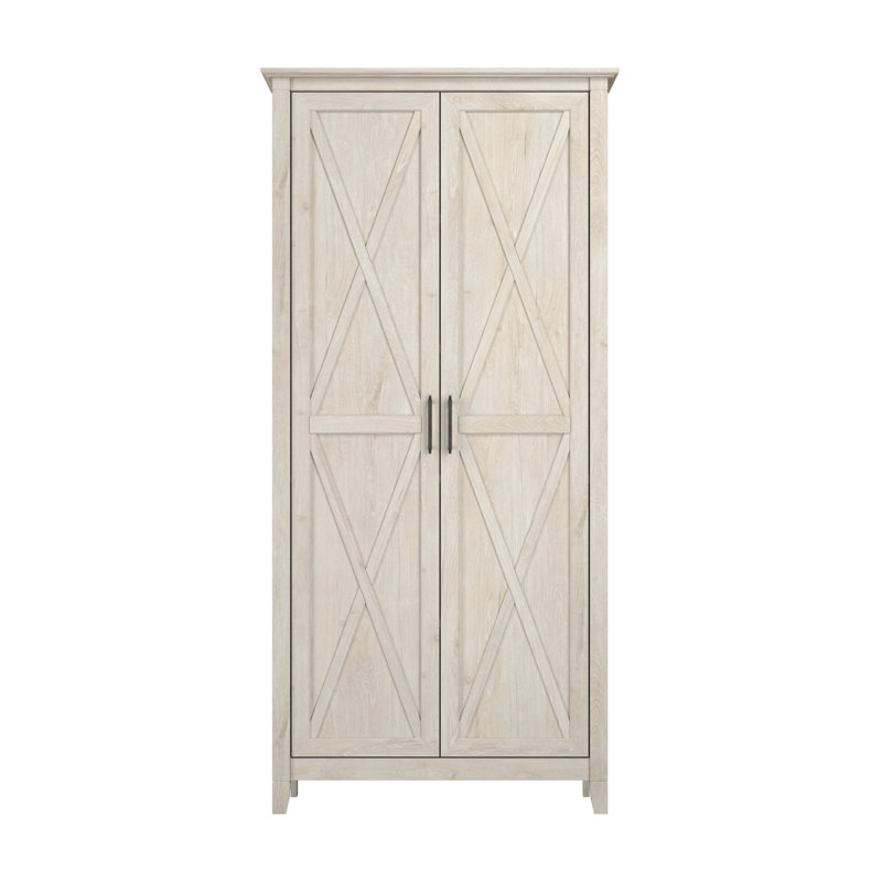 Huckins 65.98'' Kitchen Pantry, Linen White Oak