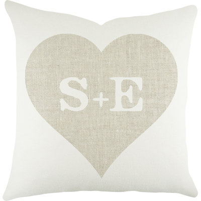 Personalized Heart Throw Pillow