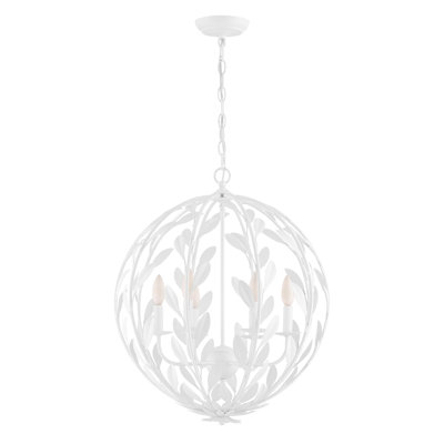 Broche 6 Light Candle Chandelier