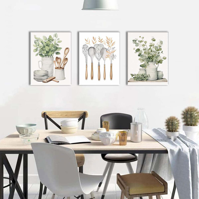 3 Piece Wrapped Canvas Print, 40 cm H x 30 cm W
