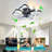 19.7 Inch Light Ceiling Fan With Lights Remote Control With Modern Butterfly Design Styling, Black, Fan For Bedroom, Living Room, Timing Function, Noiseless, Children's Favorite