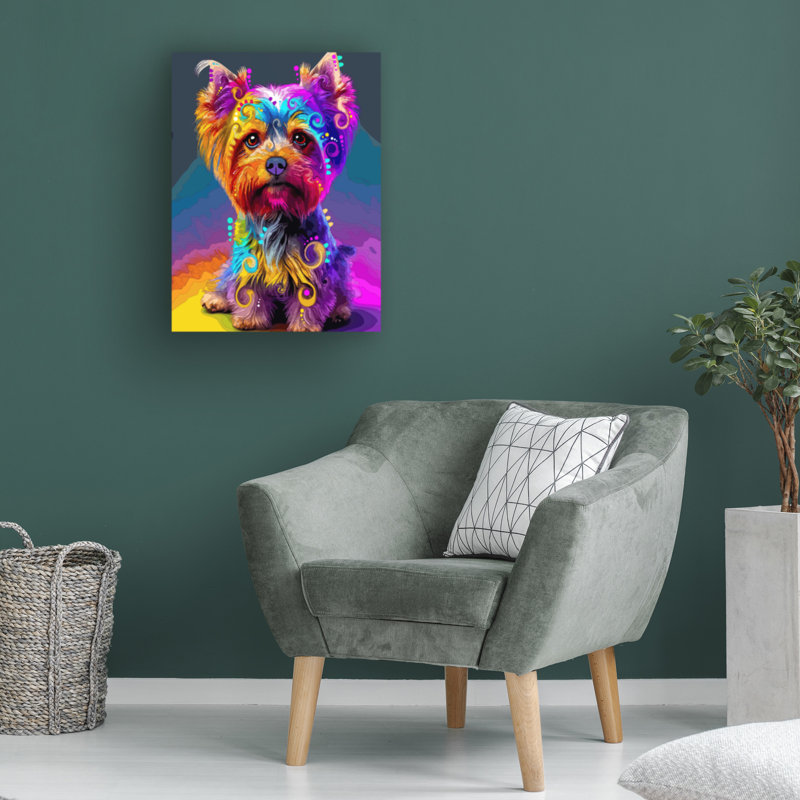 Art sur toile «Bachelor Dean Russo The Sophist Yorkie», H 47 po x l 35 po