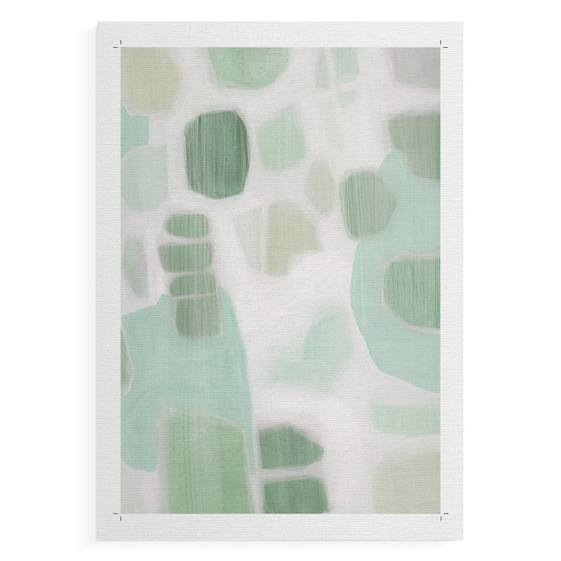 River Shapes I - Impression sur toile seulement - non encadrée, H 18 po x l 12 po