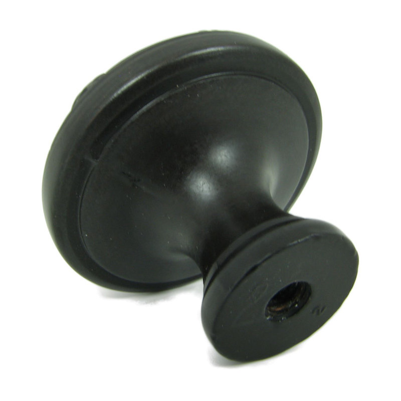 Oil Rubbed Bronze Round Floral Cabinet Knob with Mounting Hardware