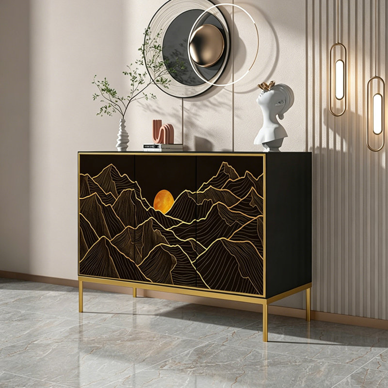 Solid Wood Living Room Storage Cabinet