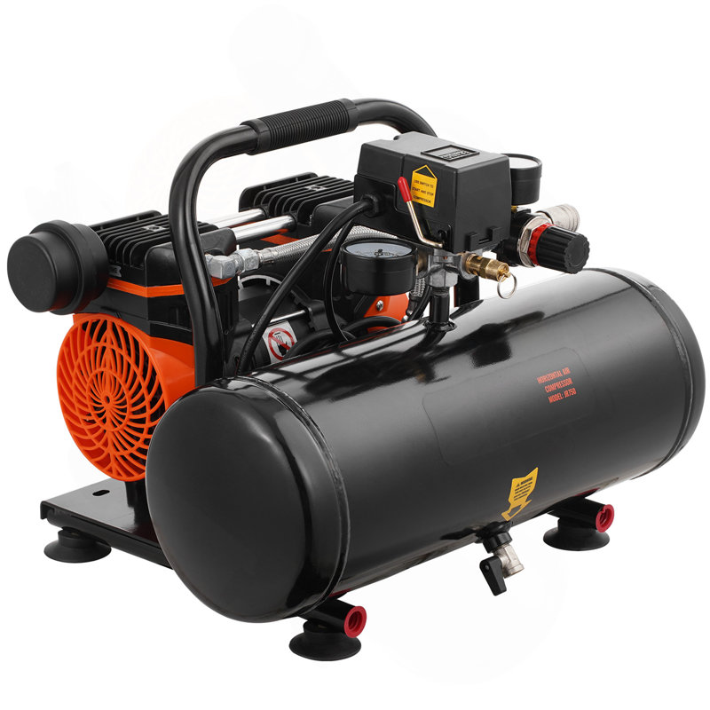 Compresseur d'air portatif compact sans huile 2 gallons 8Bar