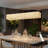 Glam Rectangular Dimmable Led Crystal Chandelier-1347096968