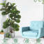 47In/59In Green Artificial Ficus Lyrata Tree Plant In Pot Decor
