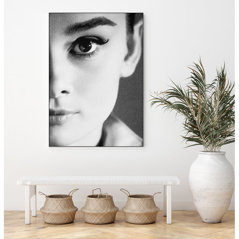 Audrey Hepburn' Framed Canvas