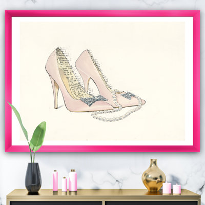Cadre photo « glamour black diamond stiletto ii », reproduction sur toile