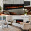 Berni Powder Coated Electric Fireplace with 5120 BTU-878902079-879794779