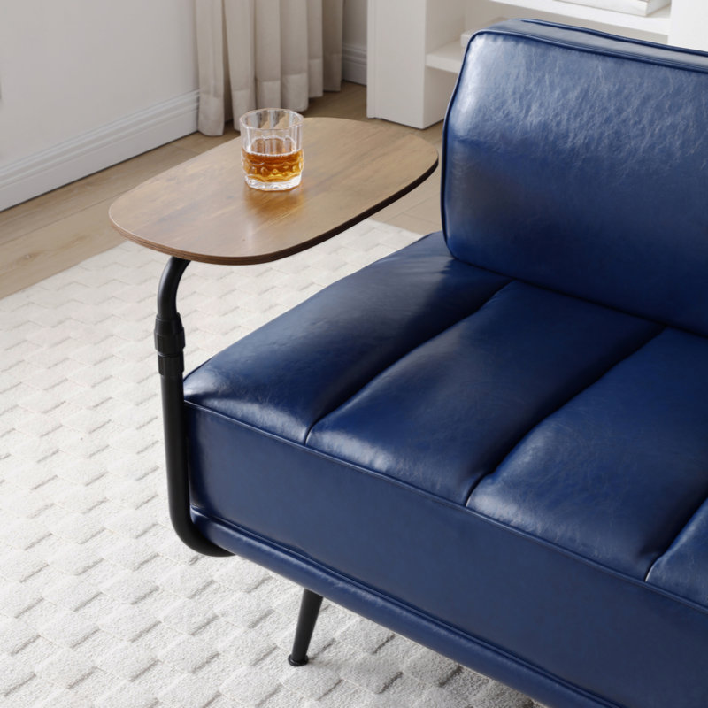 55'' Upholstered Loveseat, Blue