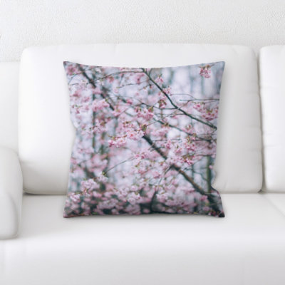 Spring Season Tones Microsuede Throw Pillow
