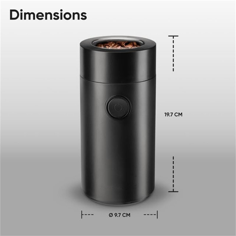 Chengdu Menghejia Technology Co., Ltd. Stainless Steel Electric Blade Coffee Grinder