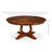 Extendable Walnut Round Solid Wood Dining Table-108207494