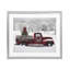 Wreath Bedecked Christmas Truck, reproduction encadrée sous verre, design par Lori Deiter-1965654699-1965654696