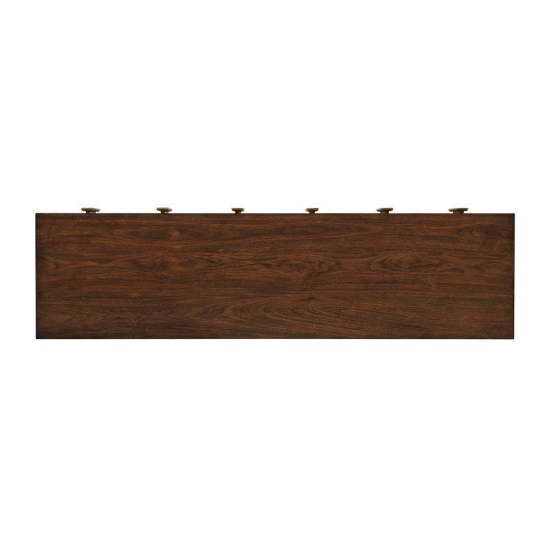 Lexington Transitional 72'' Walnut TV Stand with Cabinet