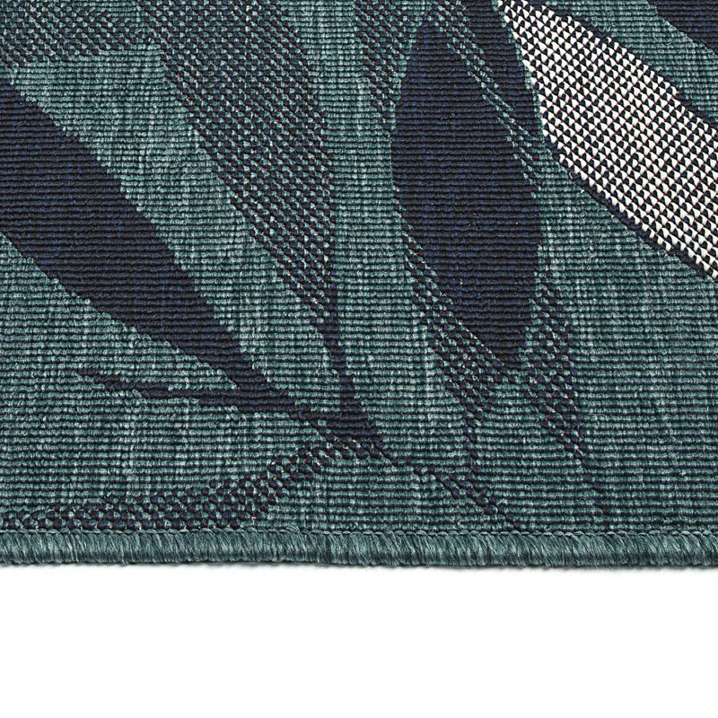 Modern Leaves Rectangle Area Rug